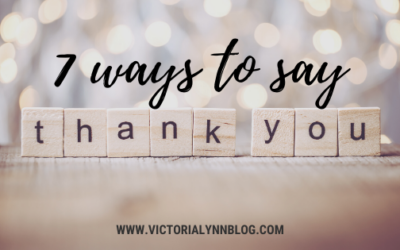 7 Ways To Say Thank You