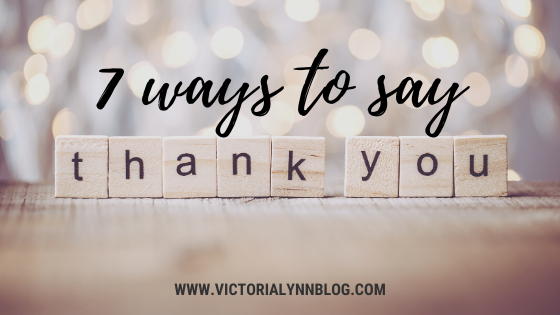 7 Ways To Say Thank You