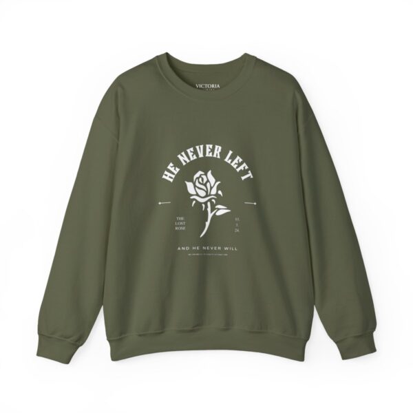 He Never Left Crewneck Sweatshirt - Image 3