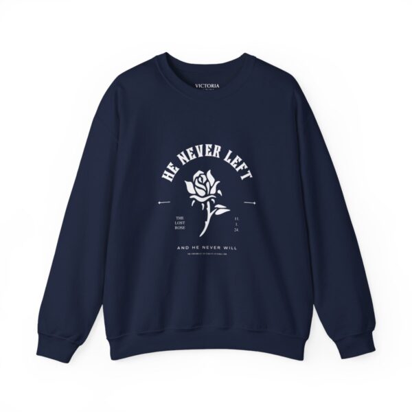 He Never Left Crewneck Sweatshirt - Image 2